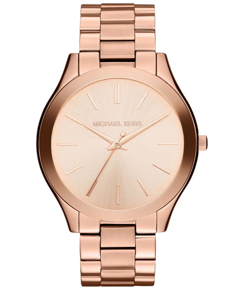 42 mm rose gold michael kors|michael kors runway watch.